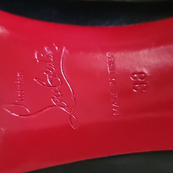 Christian Louboutin Black Kid Leather So Kate Sz 38 - Picture 11 of 16